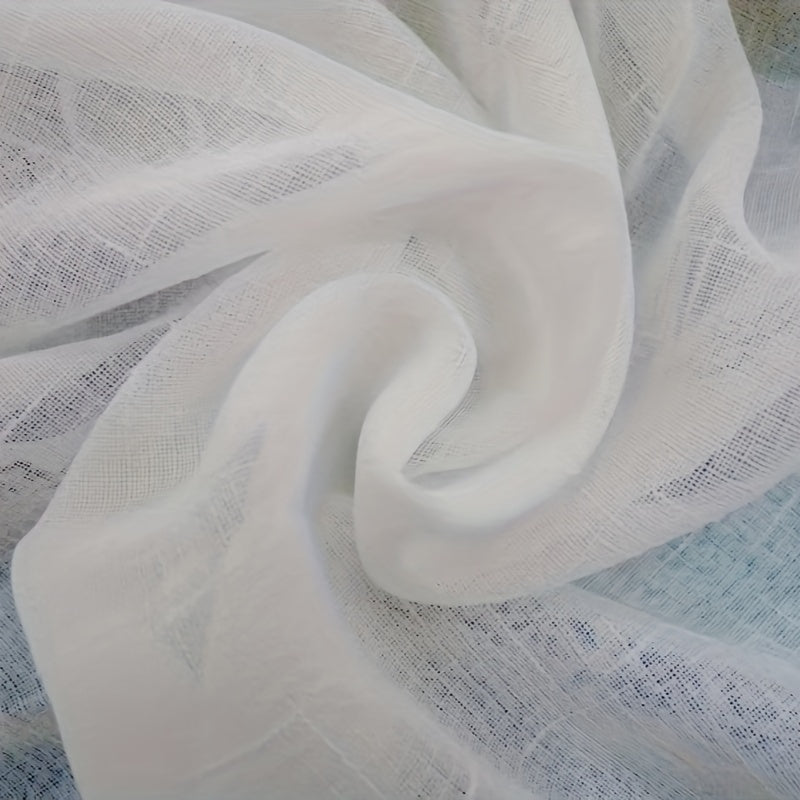 2pcs/6pcs/8pcs Canopy Bed Curtains, Semi-Transparent Curtains with a Blend of Artificial Linen Texture, Featuring Top Ties And Bedroom Ties, Suitable for Home And Outdoor Use, Excluding The Frame.