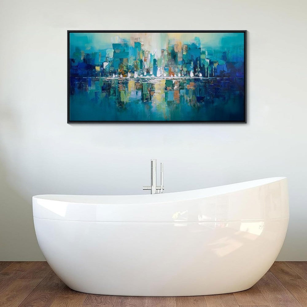 Bright Wall Art Picture Handmade Oil Painting Abstract Texture Canvas Poster Large Mural Decor Living Room Bedroom Porch Hotel