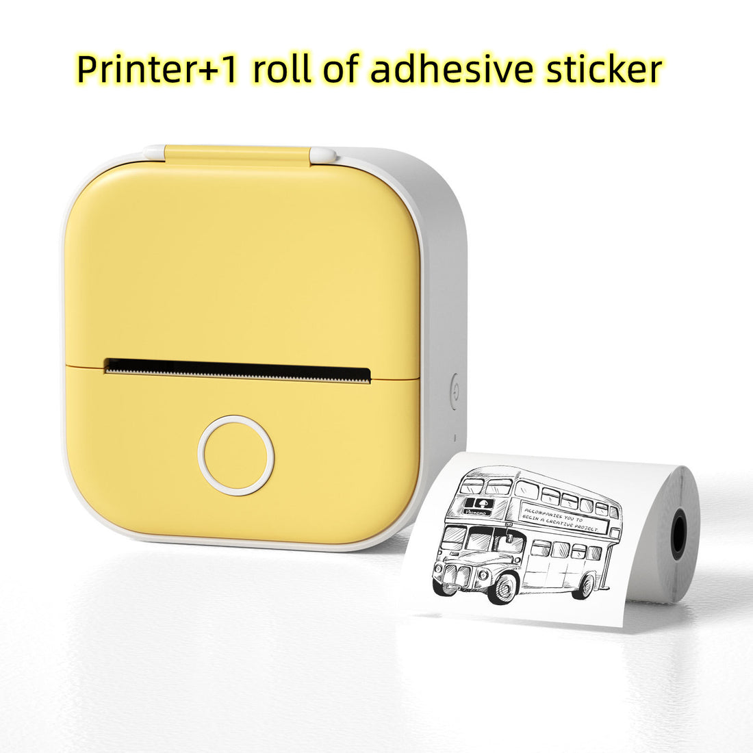Mini Bluetooth Thermal Label Printer – Portable Sticker & Photo Printer for Home or Office